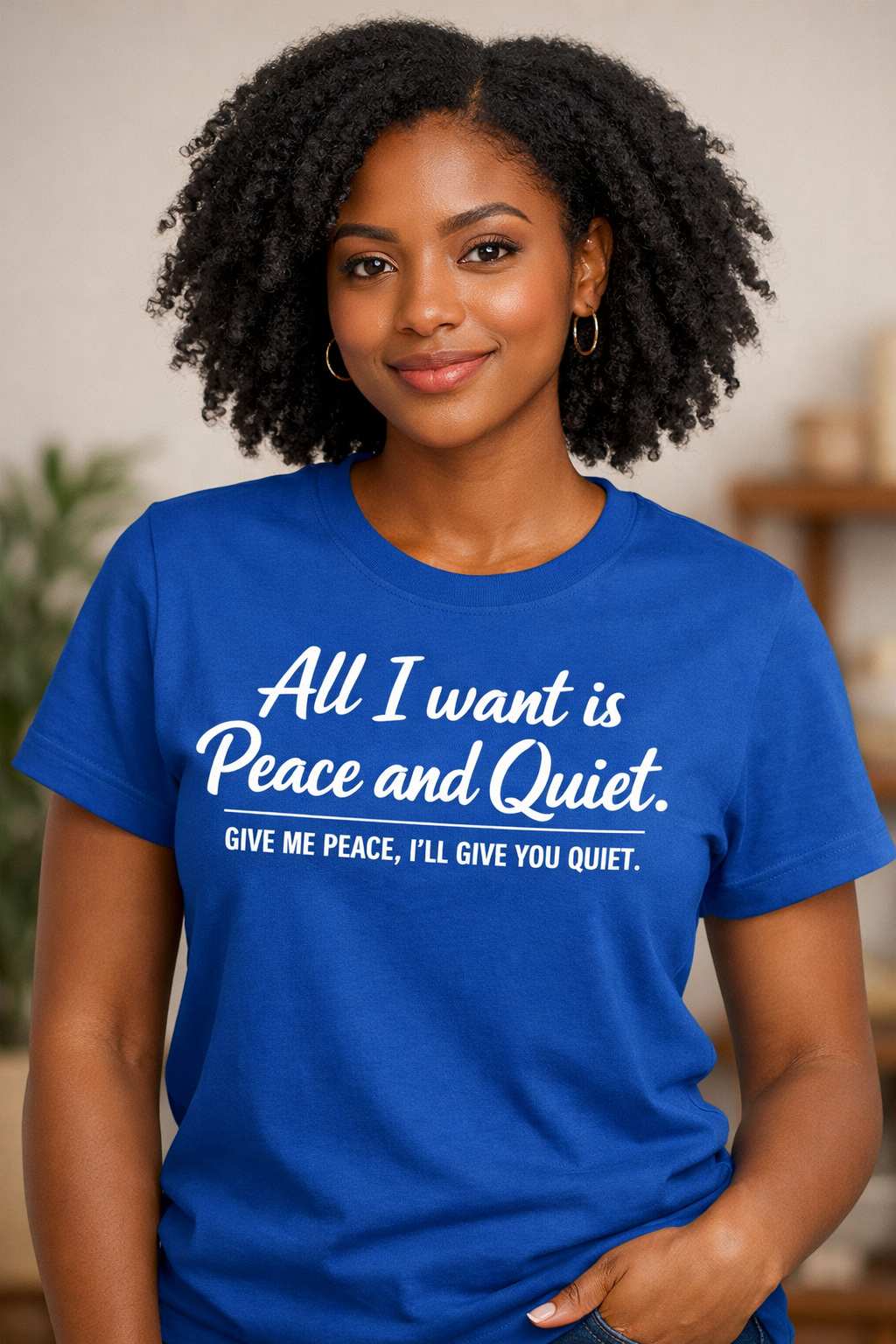 Peace & Quiet Statement Tee